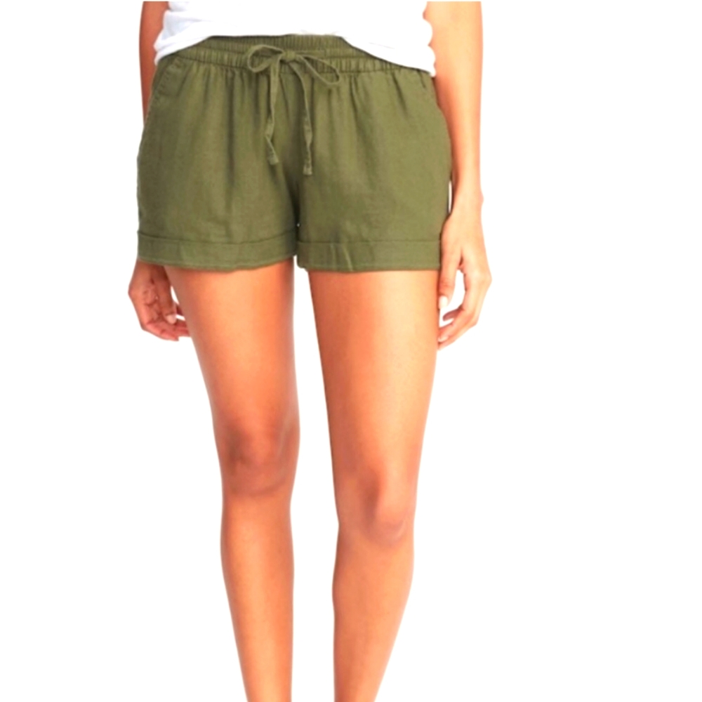 Old navy Linen shorts size XS olive green